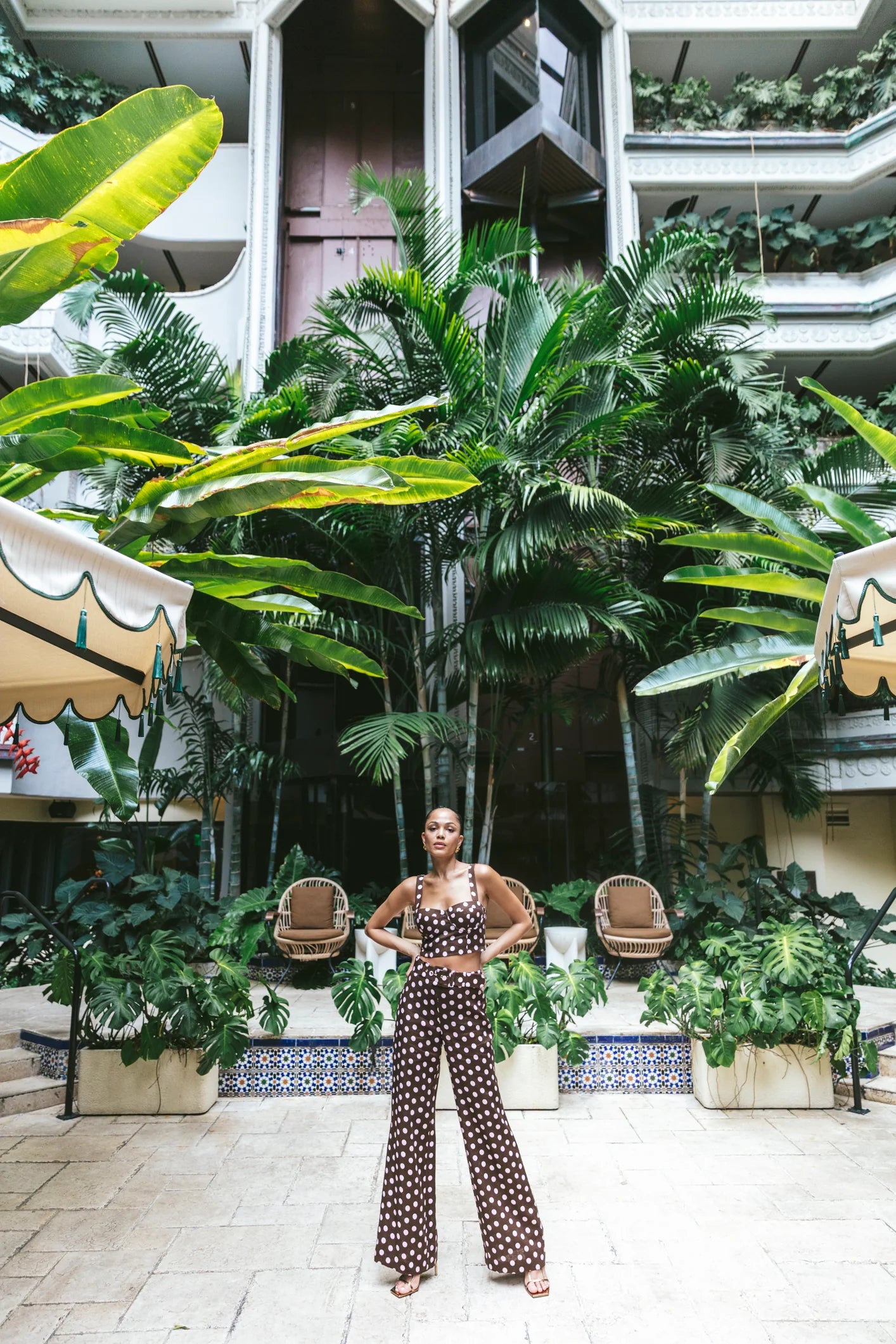 Mayflower Pants in Joelle Dot Brown