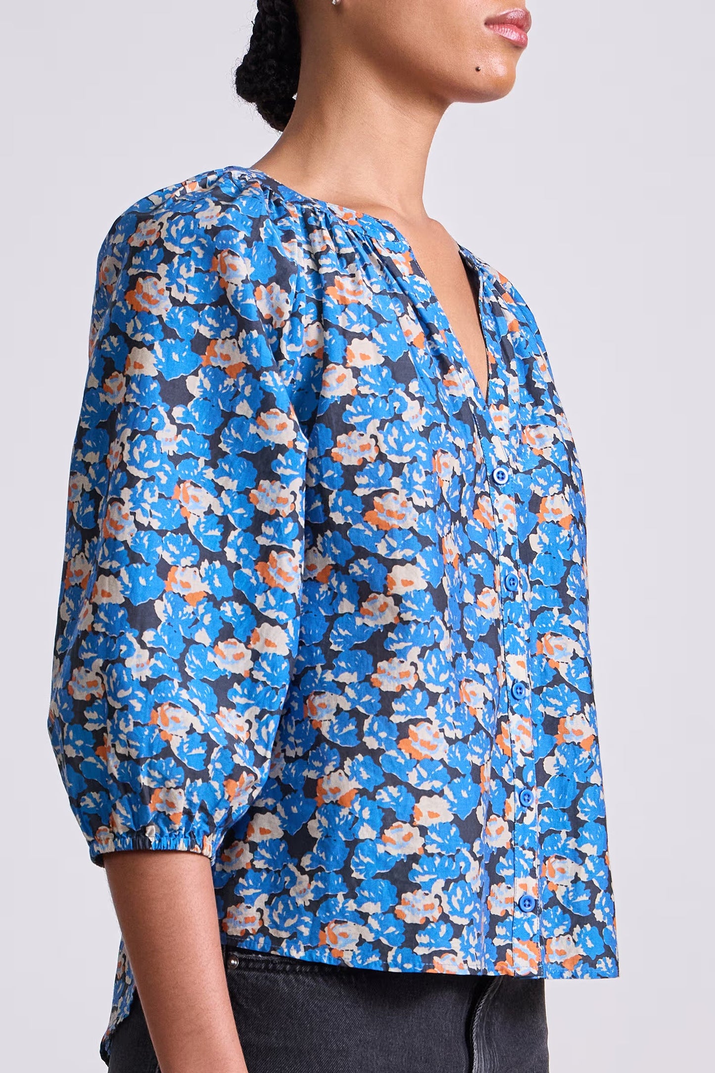 Mitte Top in Florette Blue