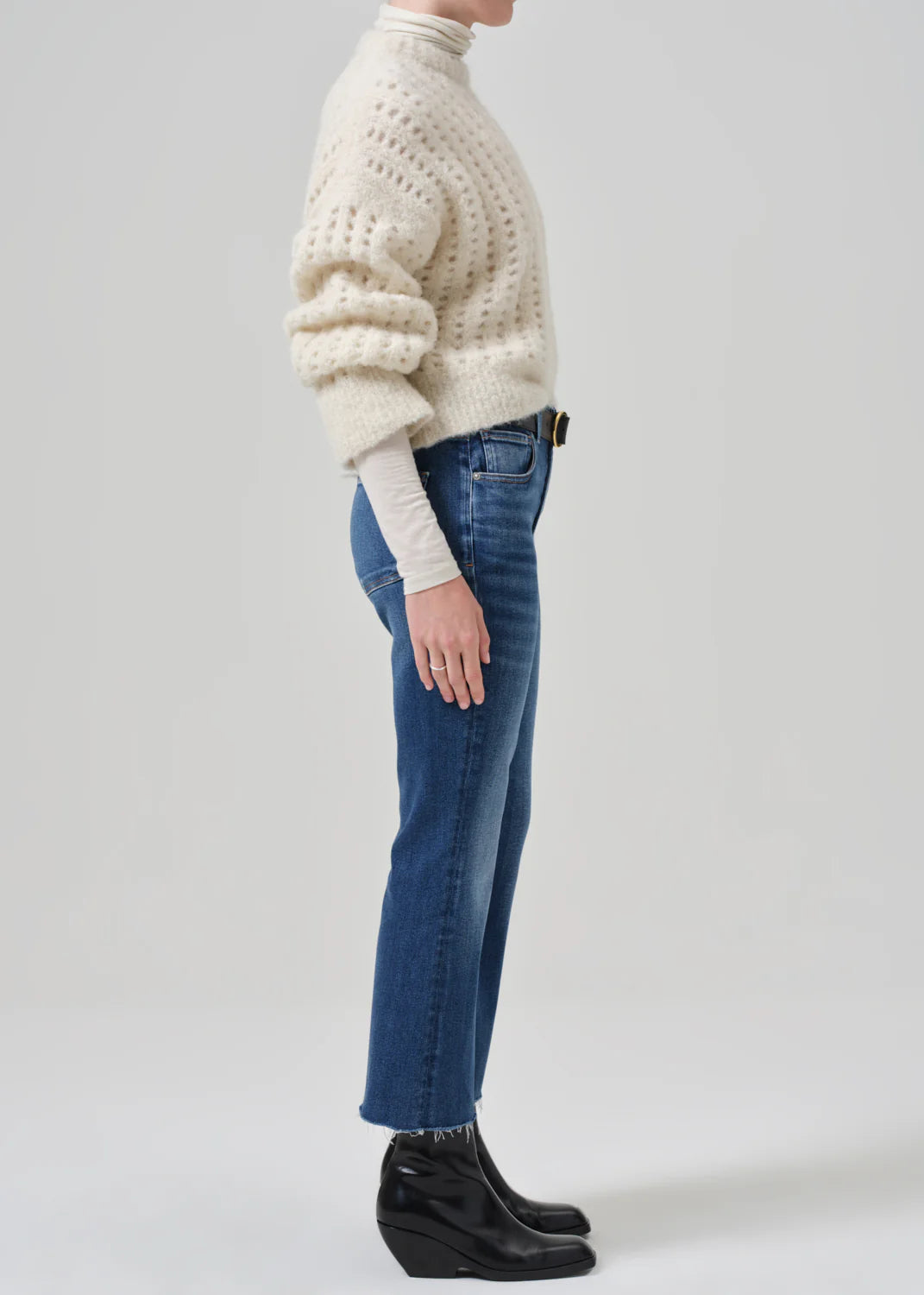 Isola Mid Rise Cropped Boot In Ambry