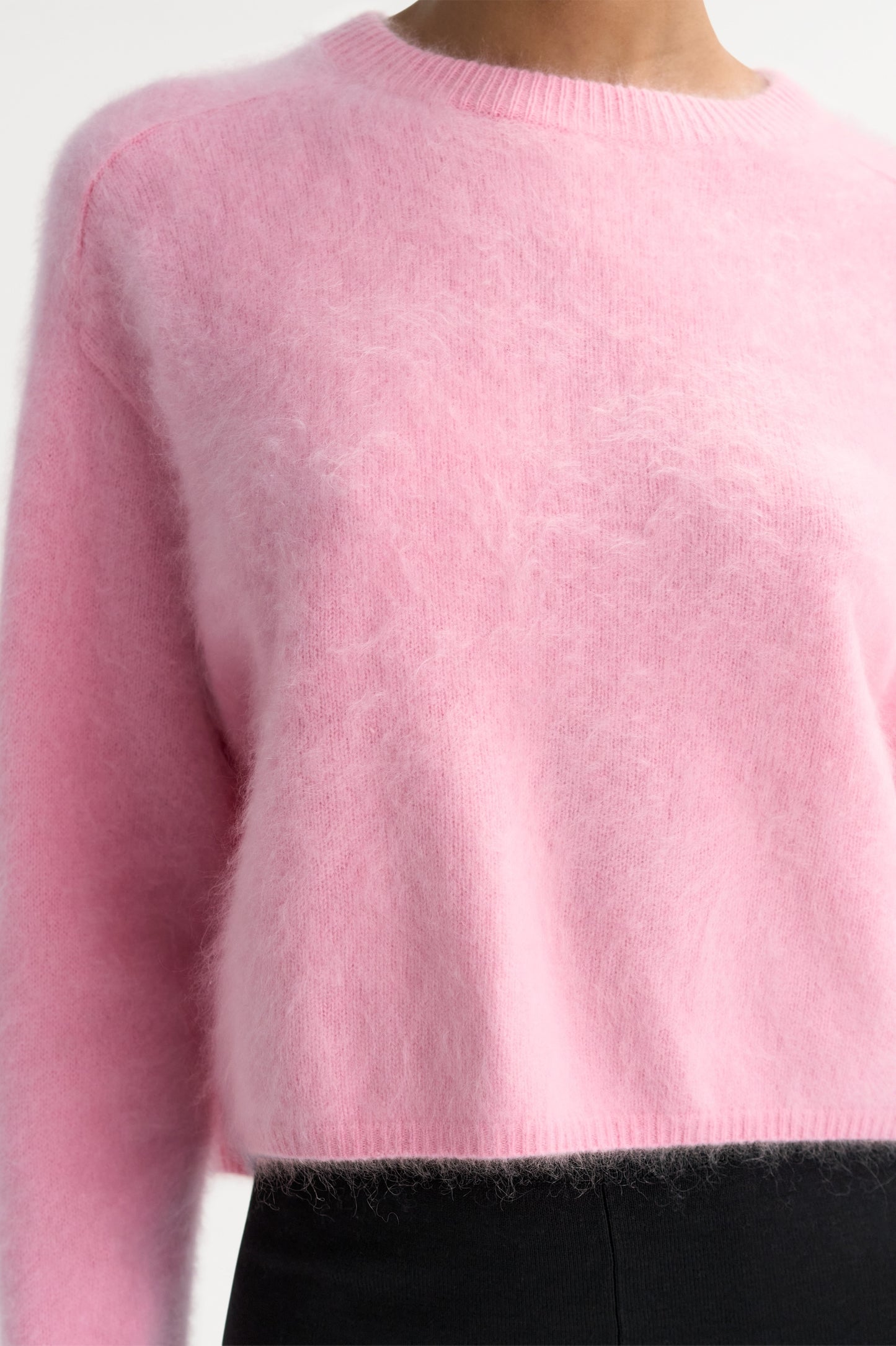 Brushed Crewneck in Pink