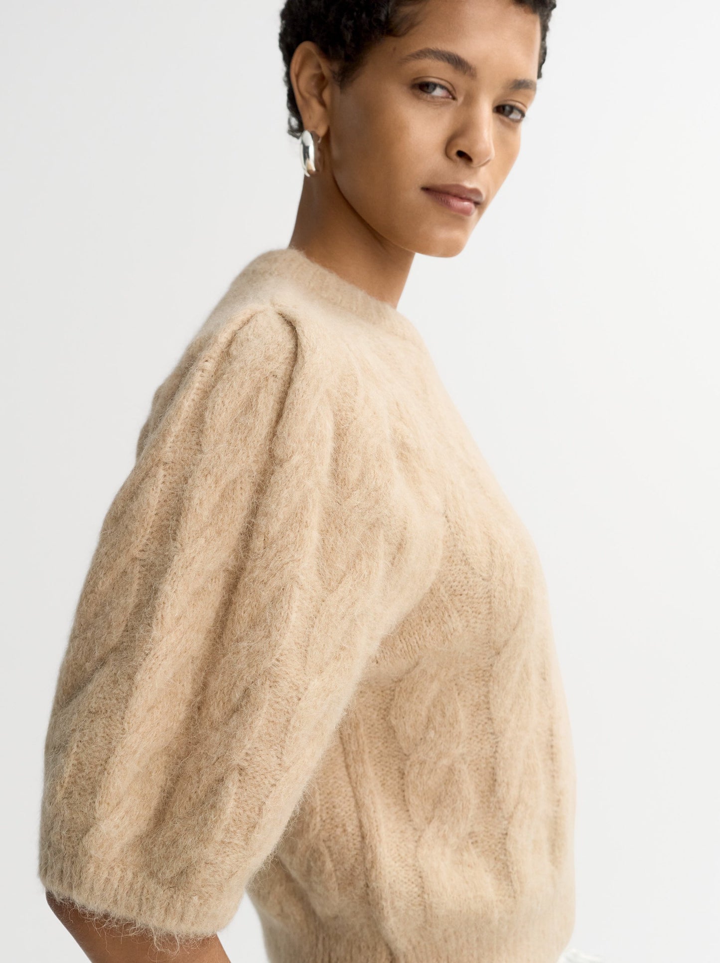 Alpaca Top in Light Camel