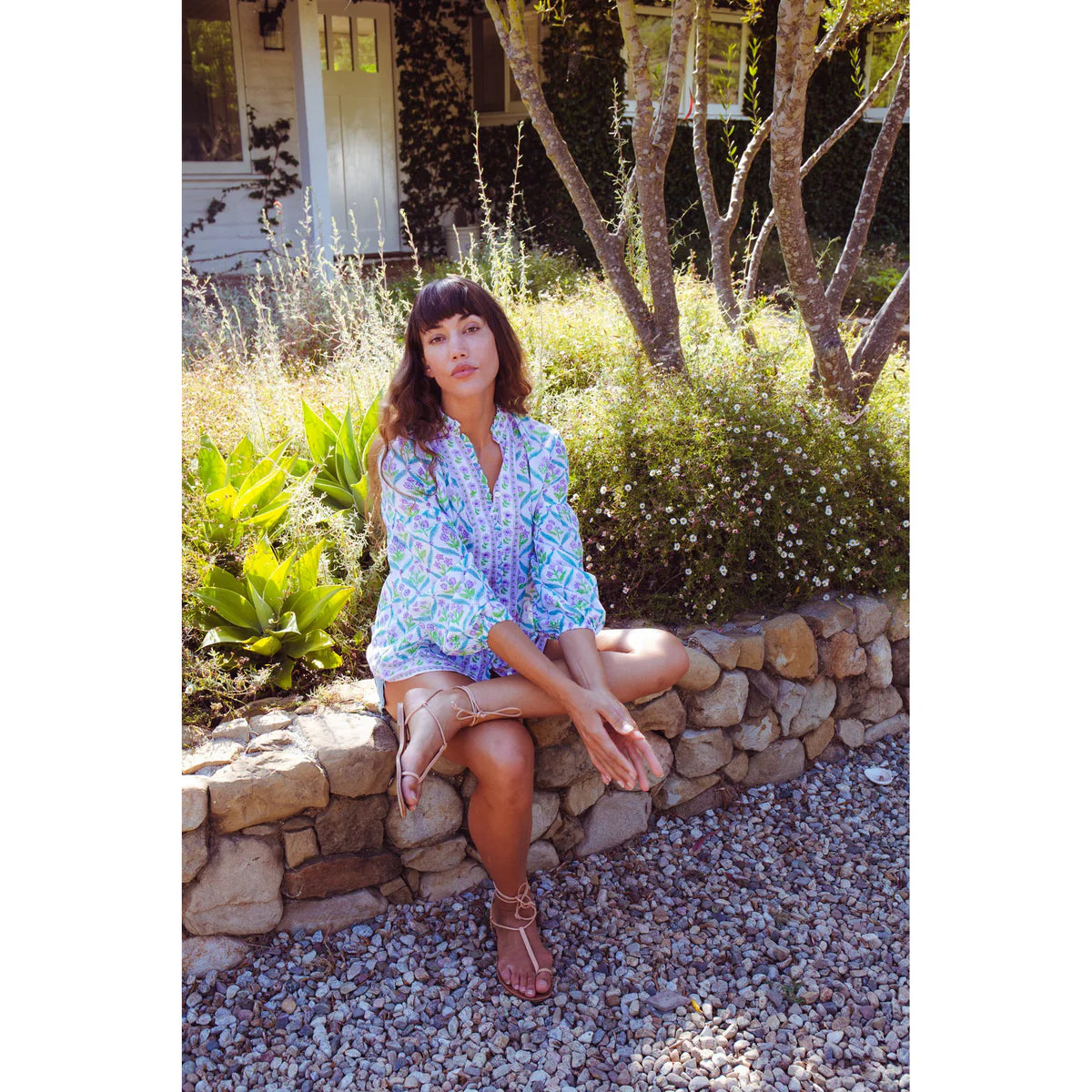 Marella Top in Turquoise/Puple