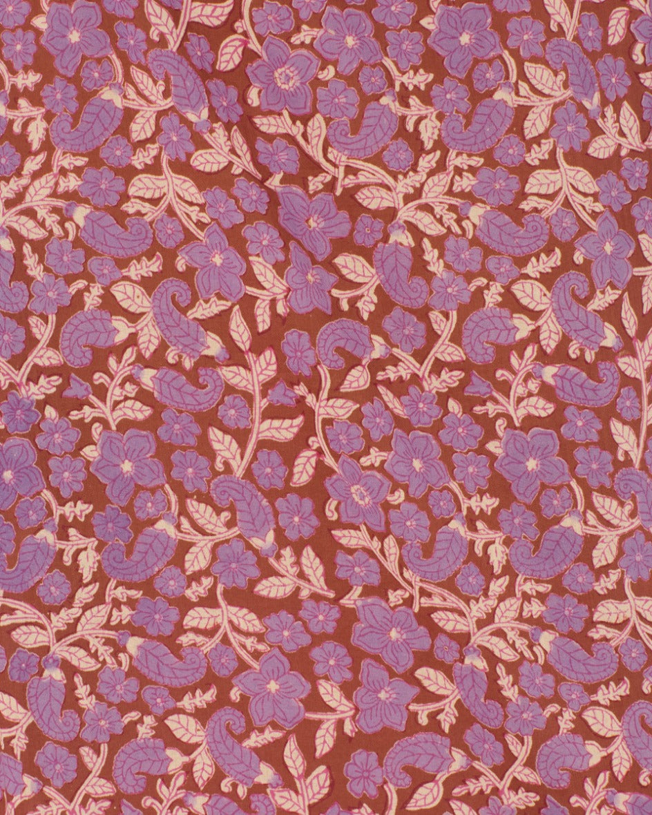 Artemis Twilight Floral Shirt in Purple