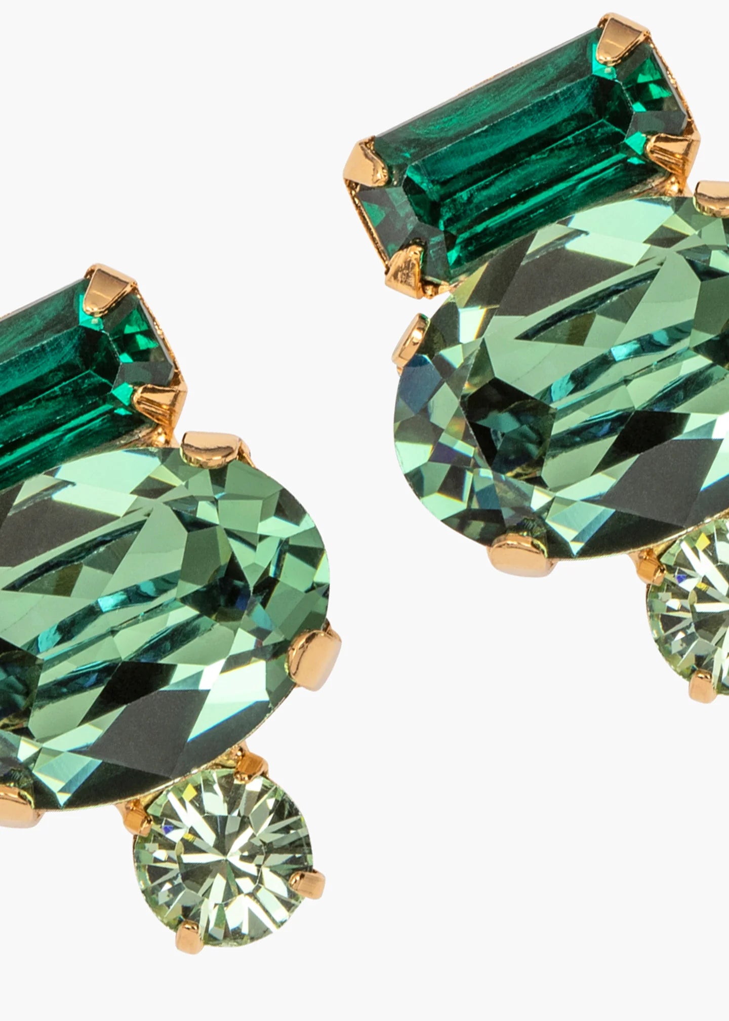 Cleo Earrings in Emerald