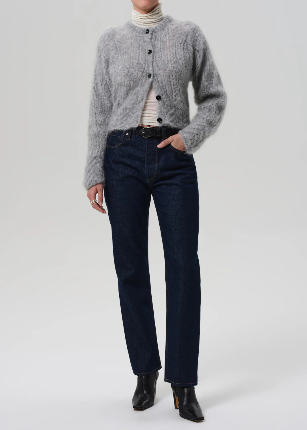 Odette Cardigan in Heather Grey