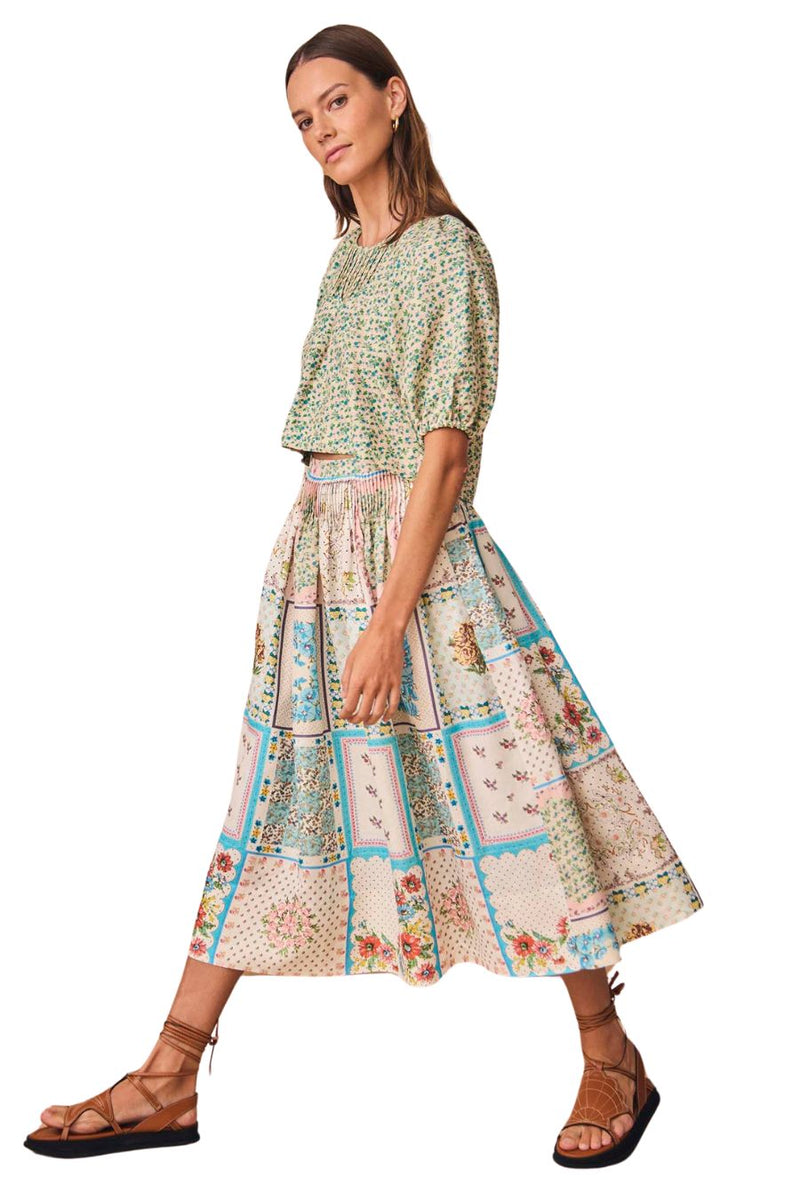 Fallon Skirt in Patchwork Quilt – Bunny and Babe Winnetka