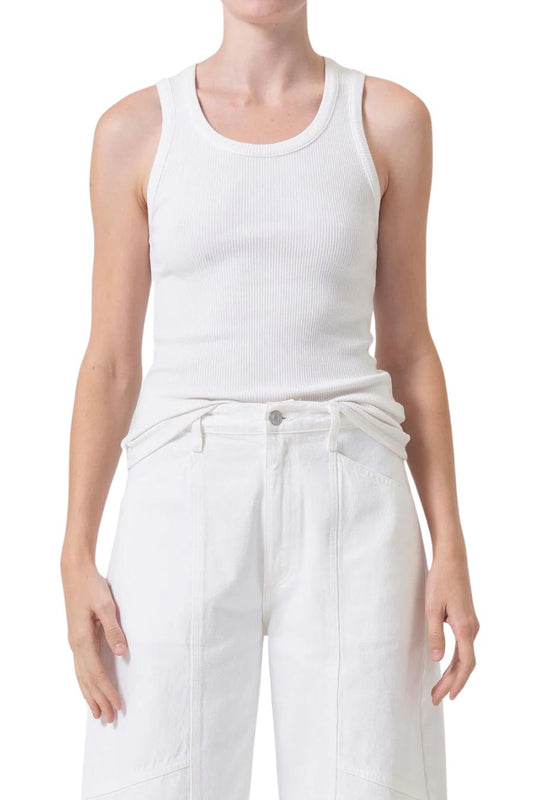 Poppy Tank in White