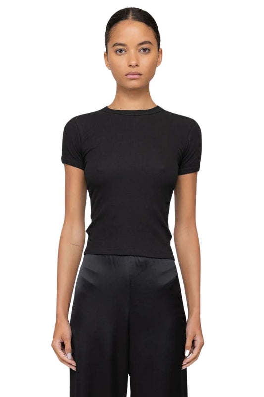 Kelly Slim Fit Tee in Black