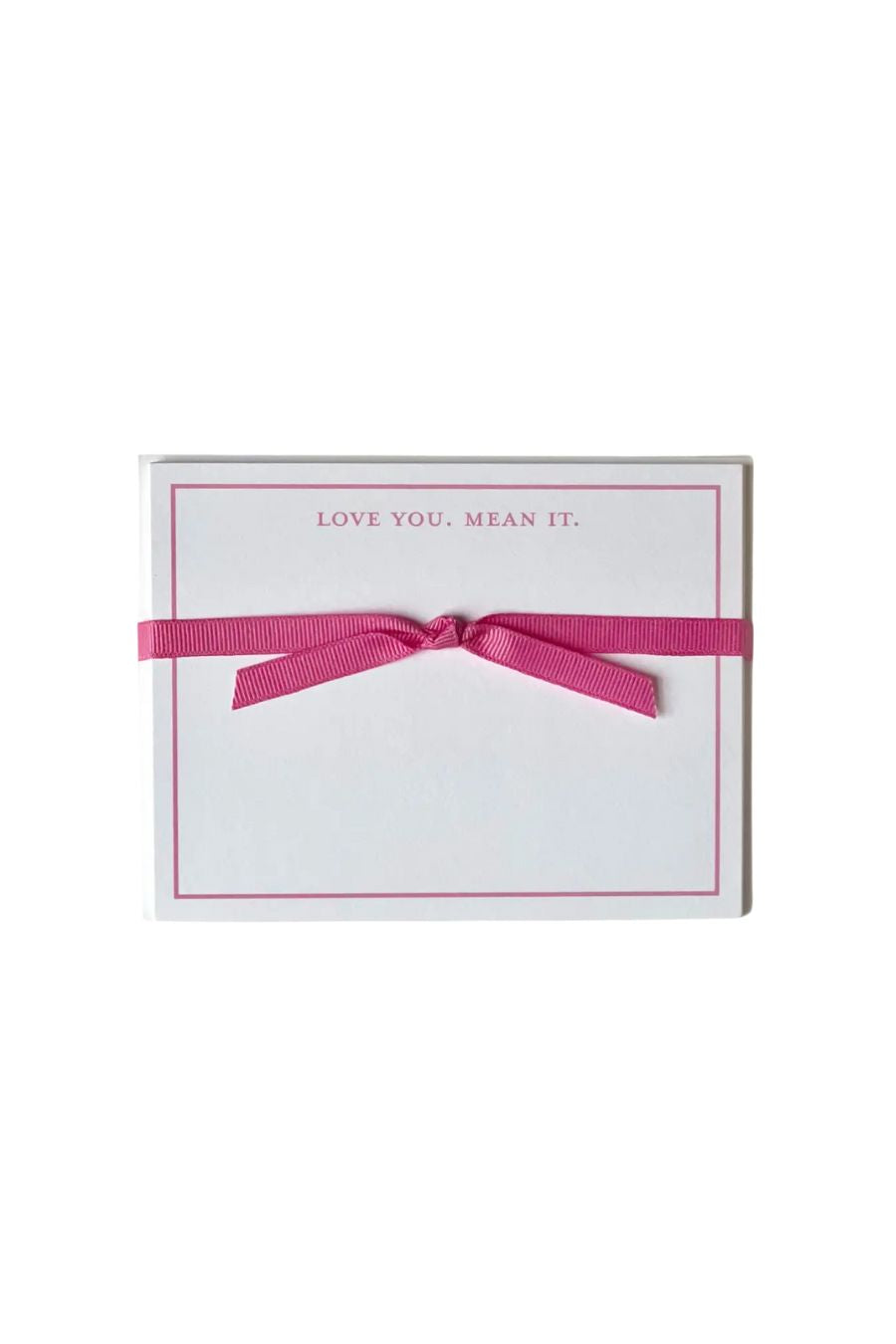 Love You Mean It Flat Note Cards in Light Pink