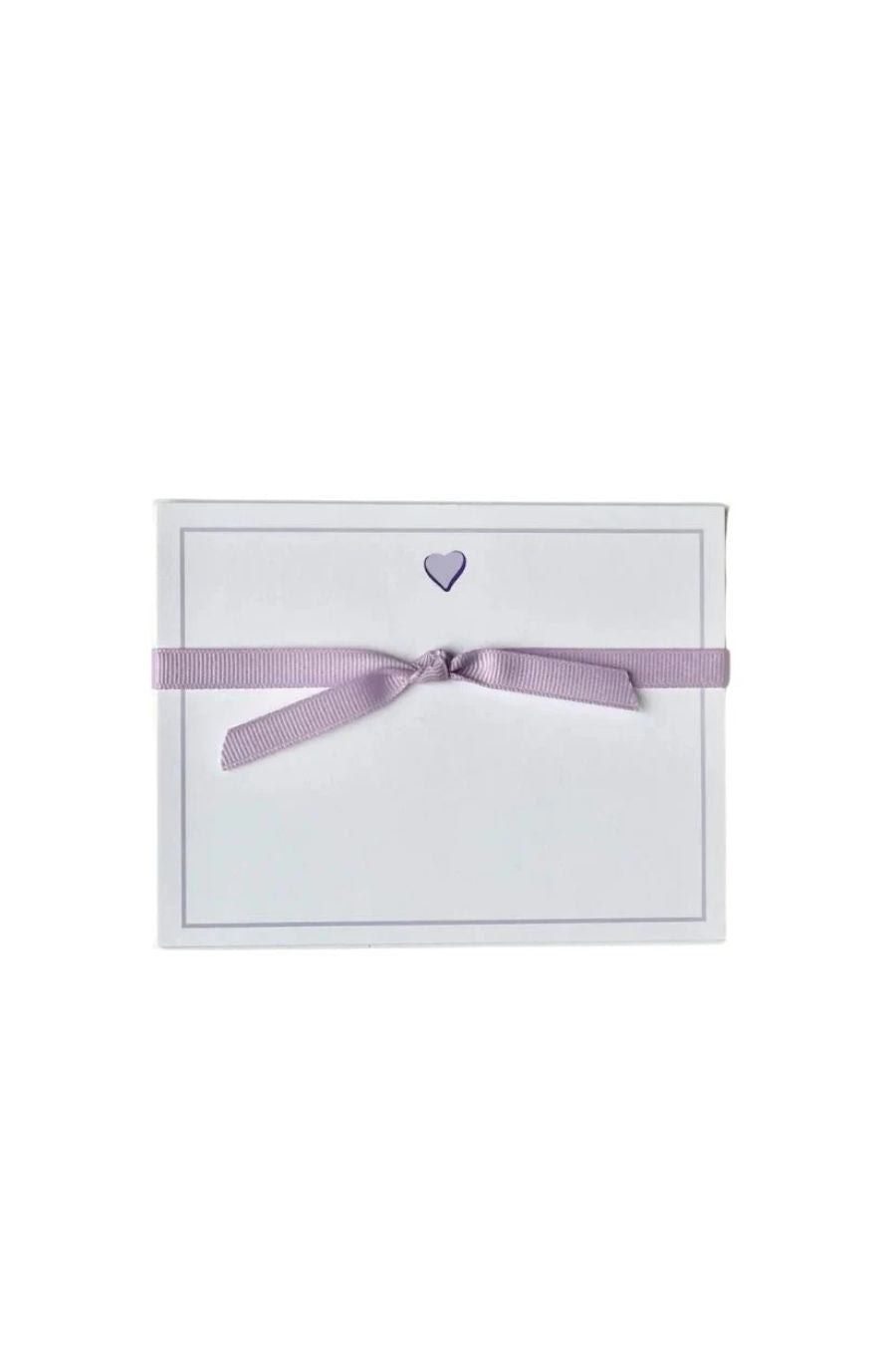 Sweet Heart Lavendar Flate Note Cards