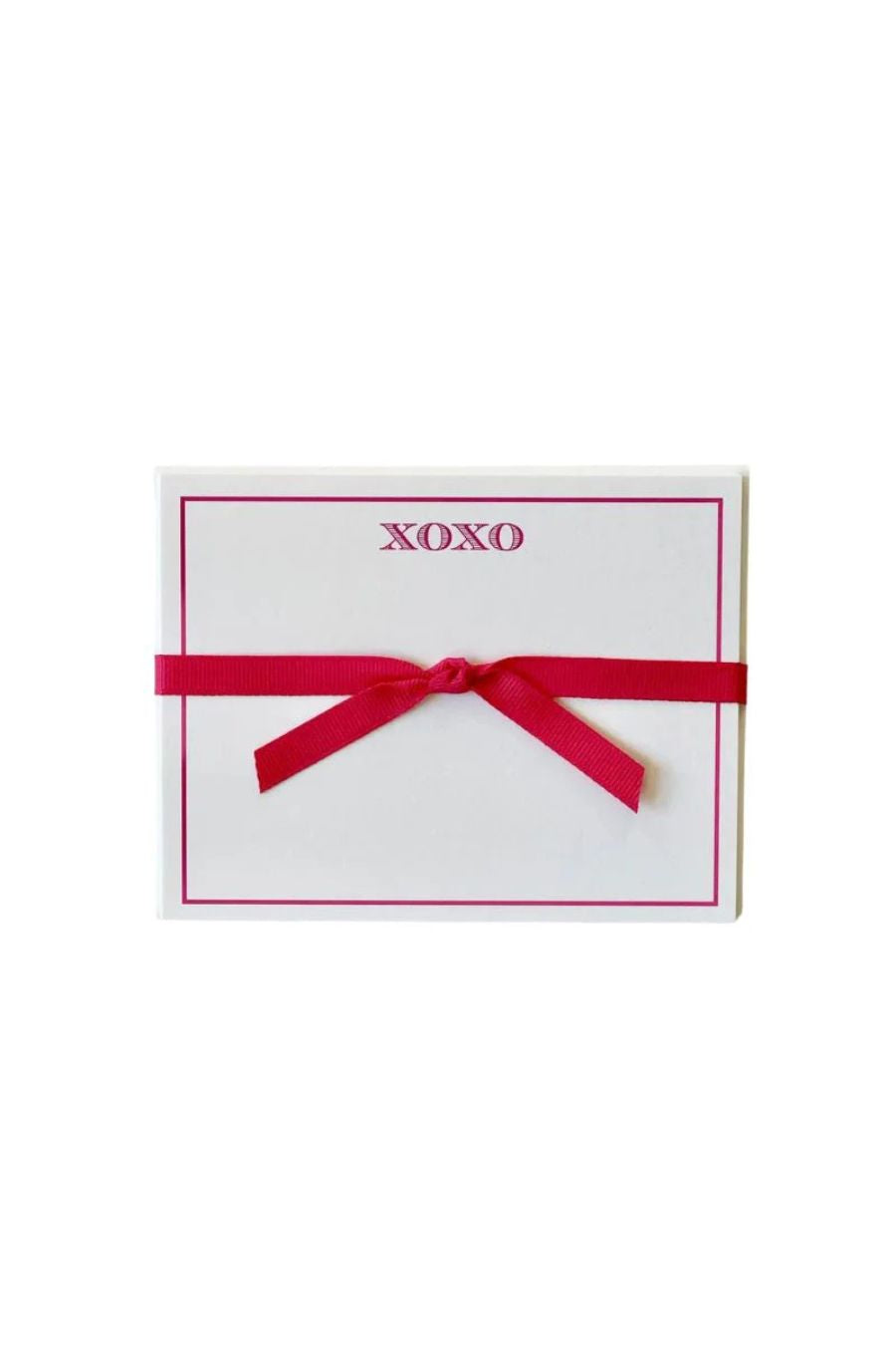 XOXO Pink Flat Note Cards