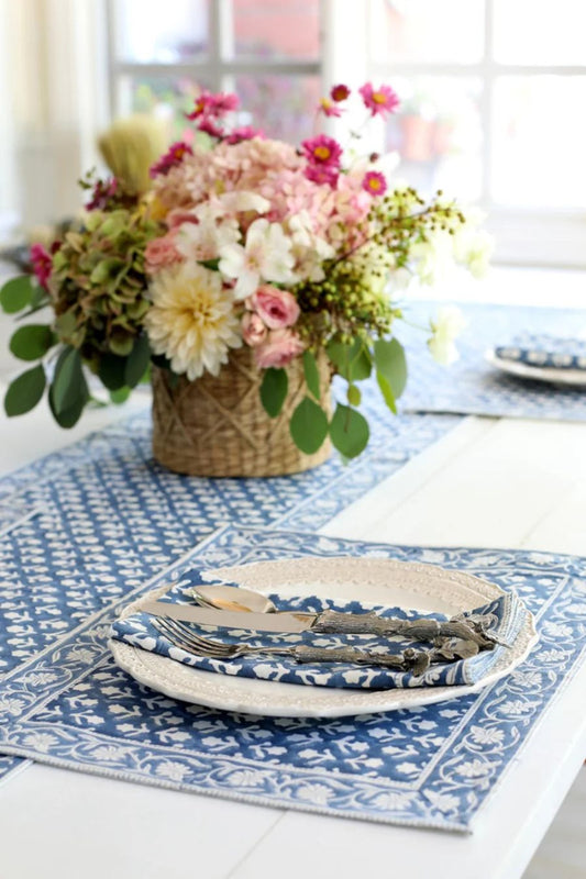 Charlotte Napkin Indigo S/4