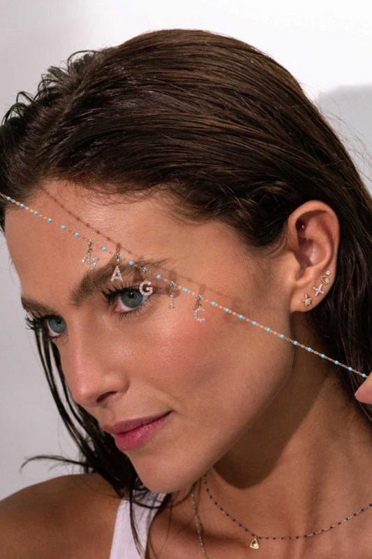 Lucky Letter M Diamond Pendant