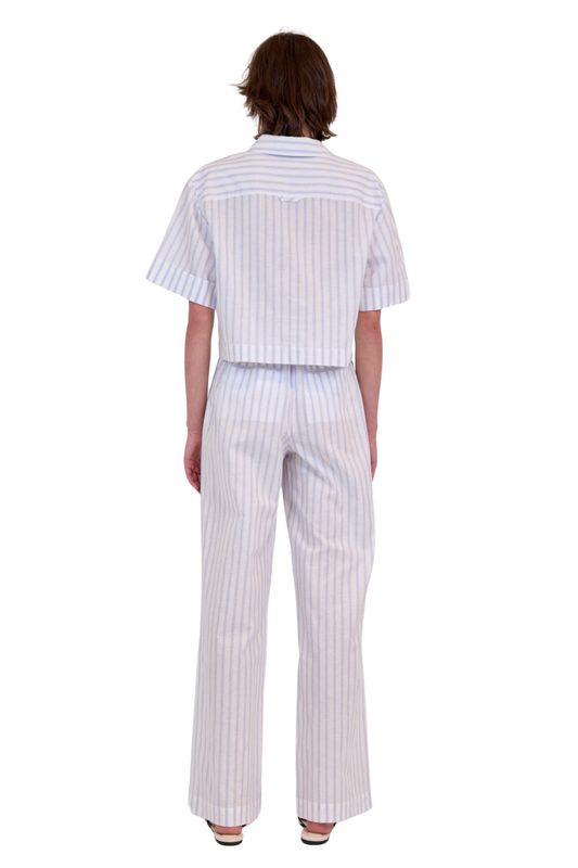 Ryett Shirt in French Blue Stripe