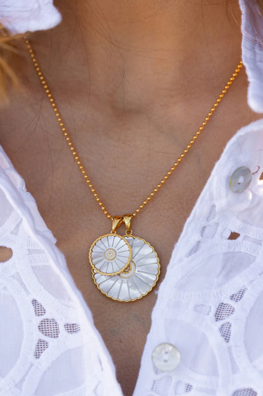 Sunflower Pendant MOP