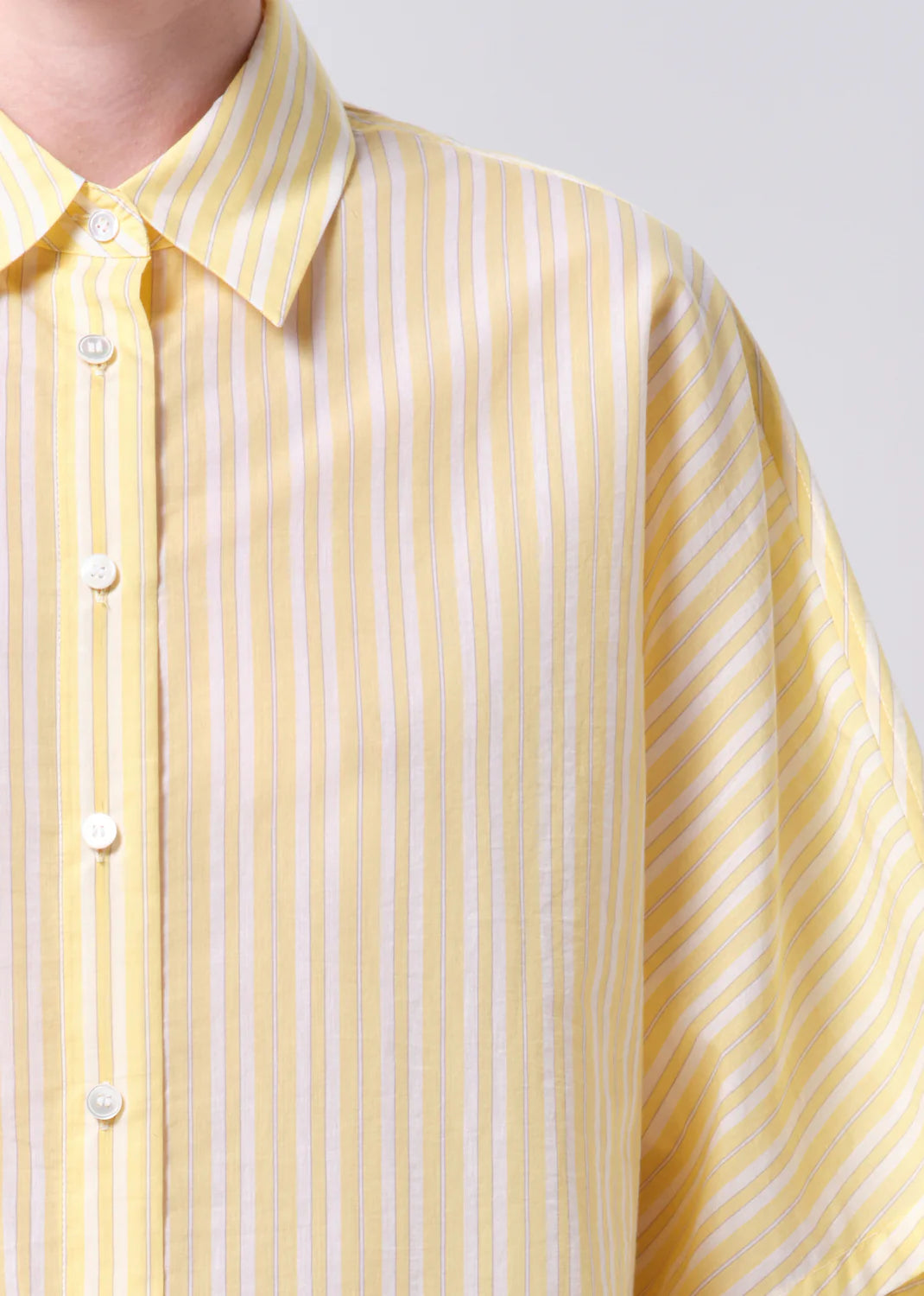 Merrin Shirt in Wirrel Stripe/Lemon Drop