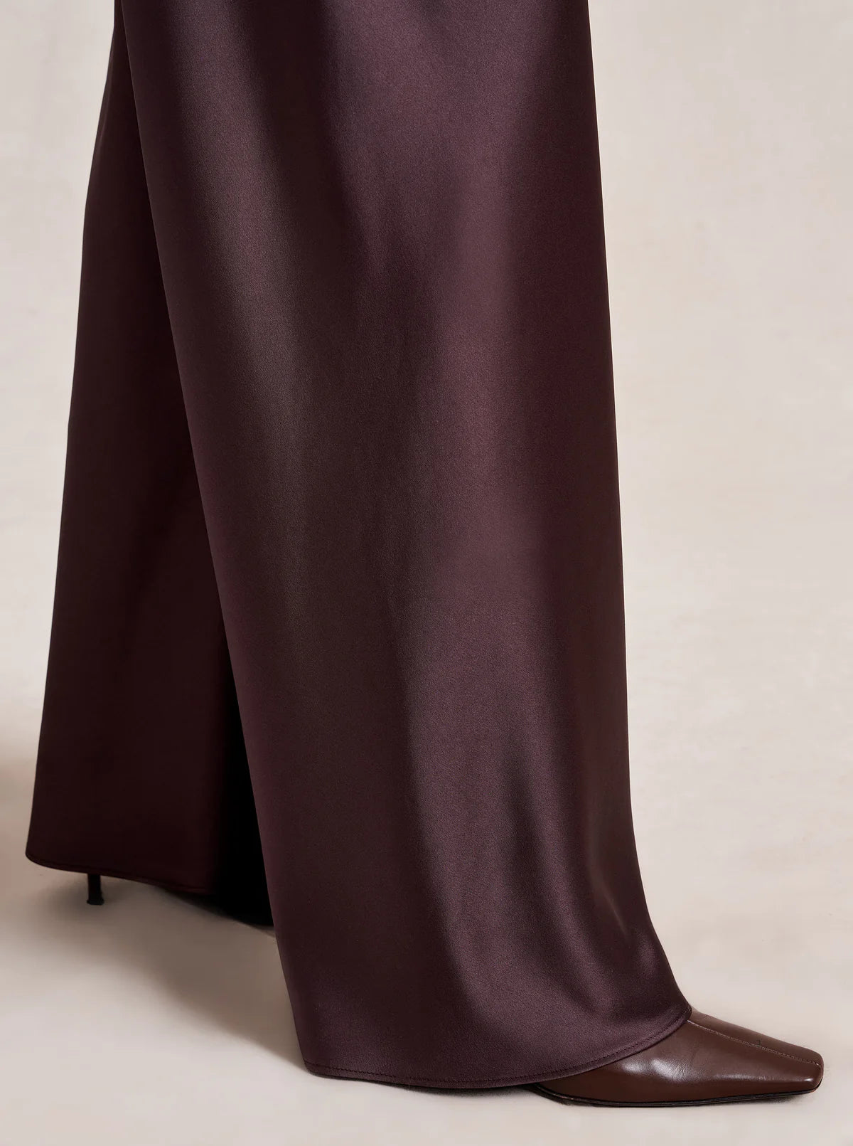 Colby Pant in Chocolate Satin