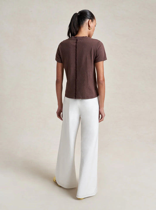 Cotton Poplin Colby Pant in White