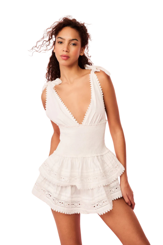 Soira Dress in Optic White