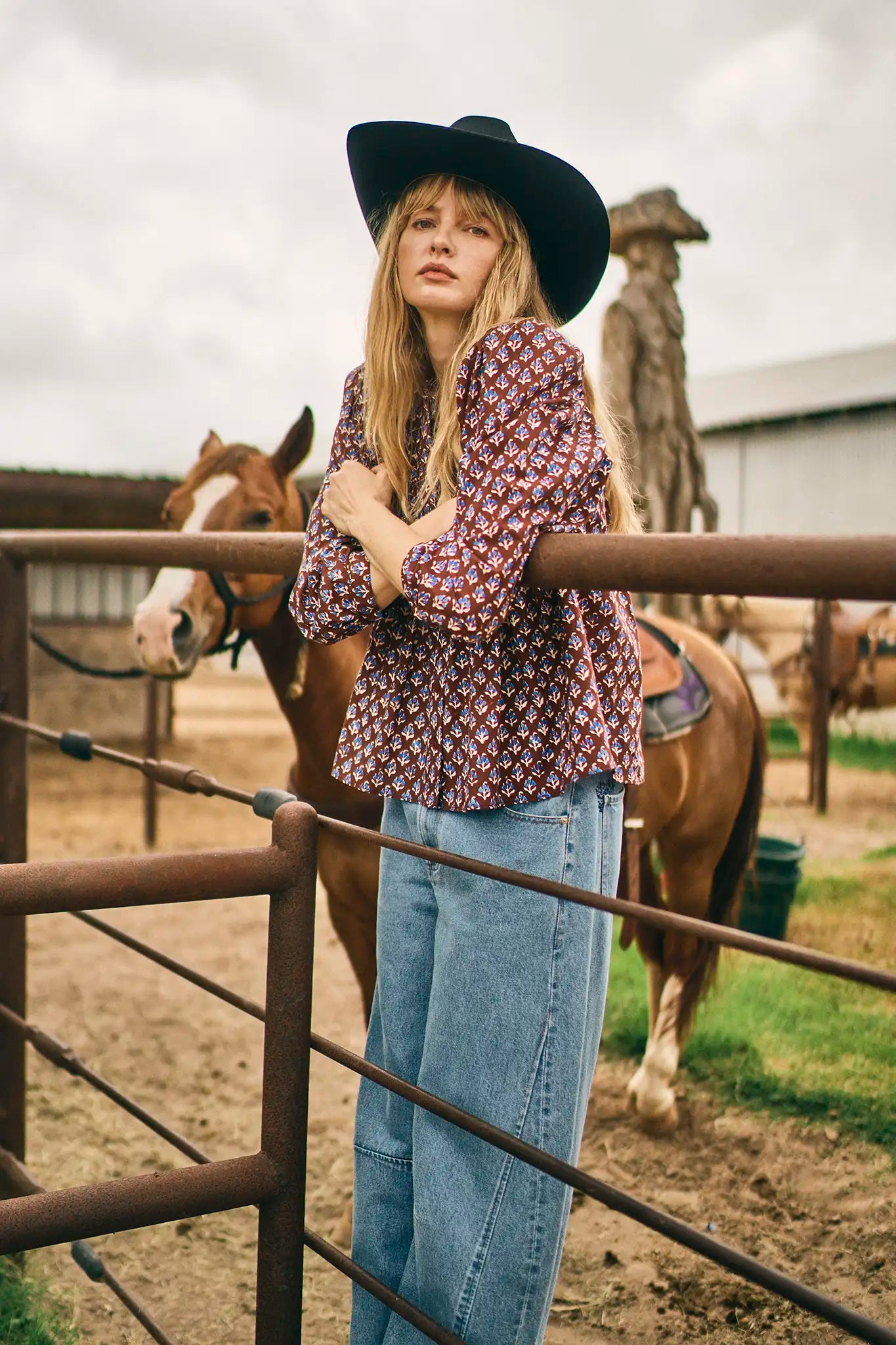 Daphne Top in Autumn Fleur Fig