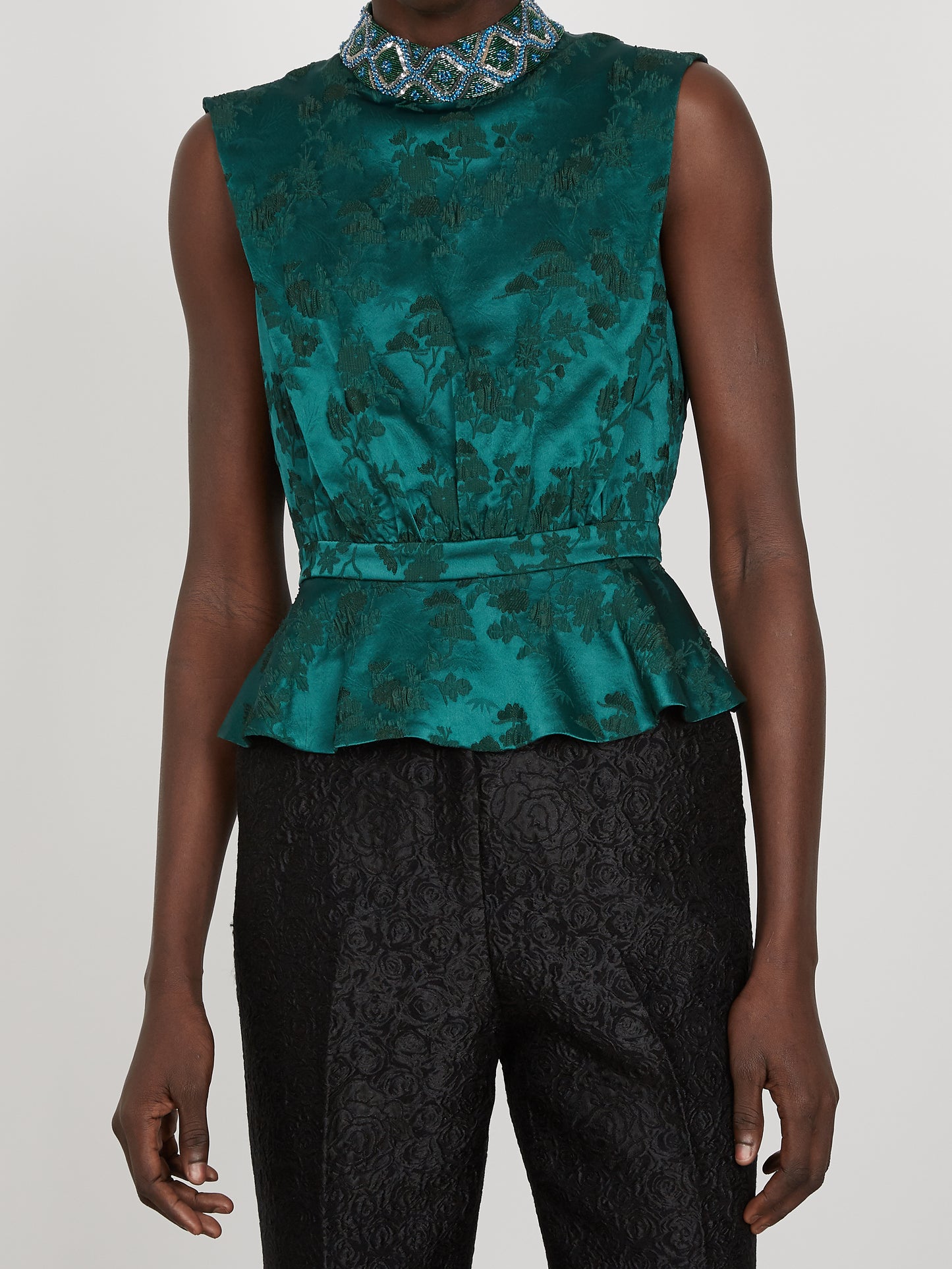 Fleur-B Top in Dark Emerald