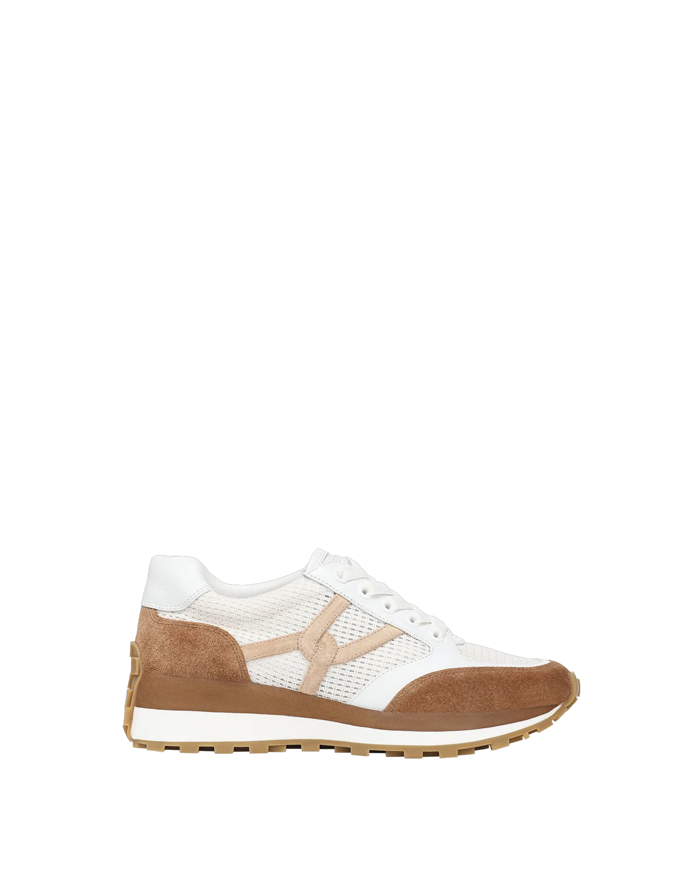 Valentina Suede Sneaker in Chestnut/Lily