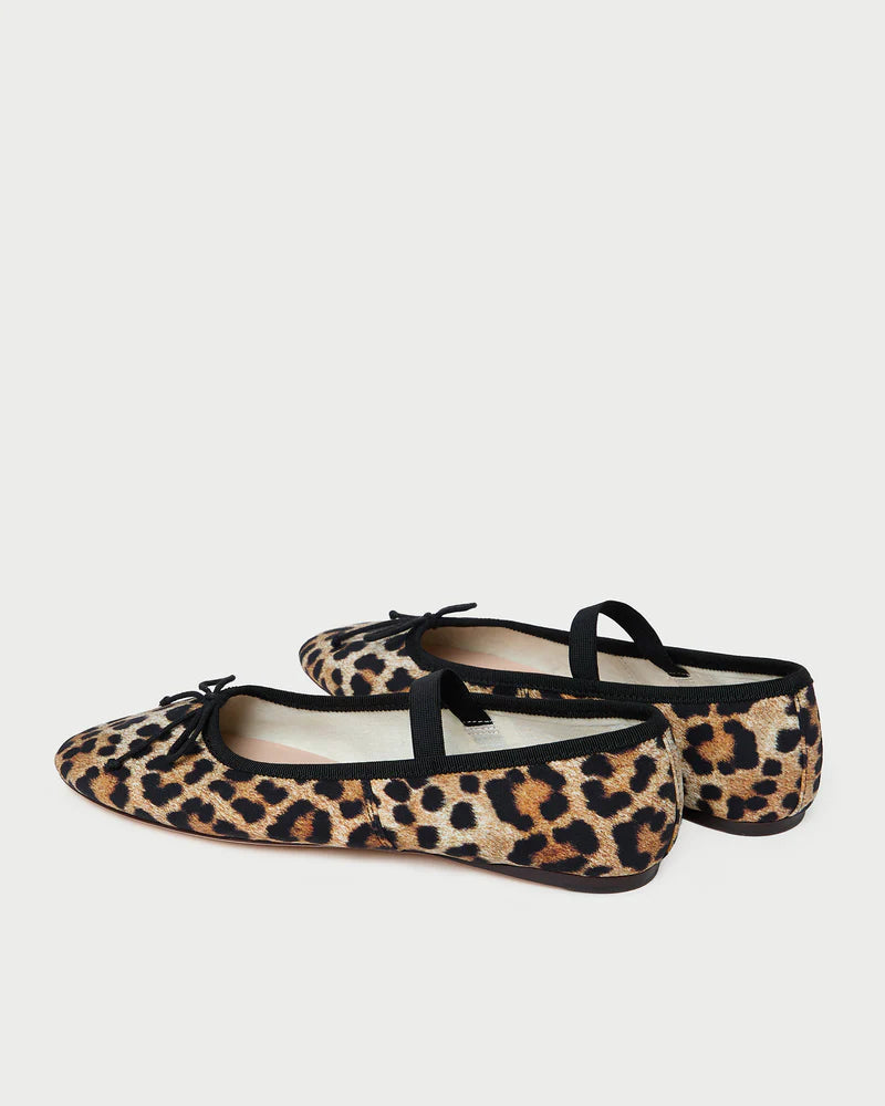 Leonie Leopard Jersey Ballet Flat