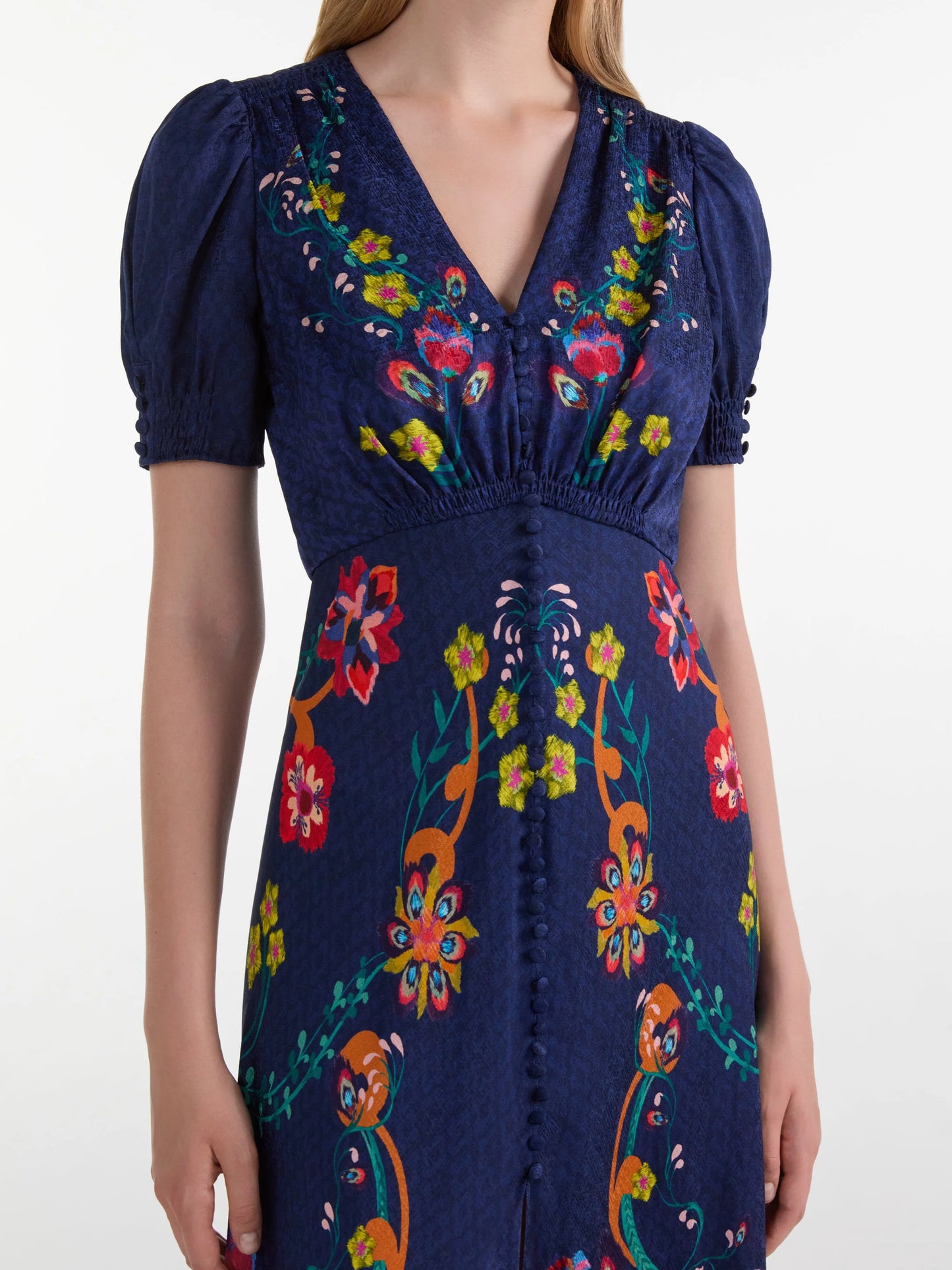 Lea Long Dress in Corsage Bloom