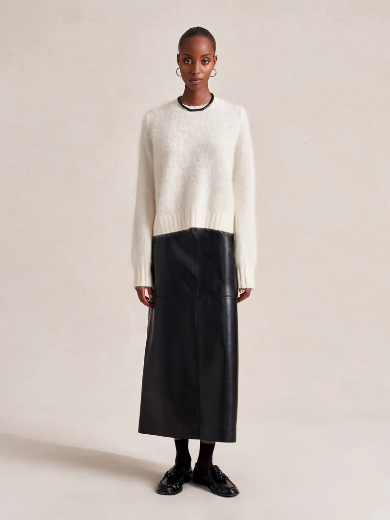 Mini Teddy Sweater in Cream