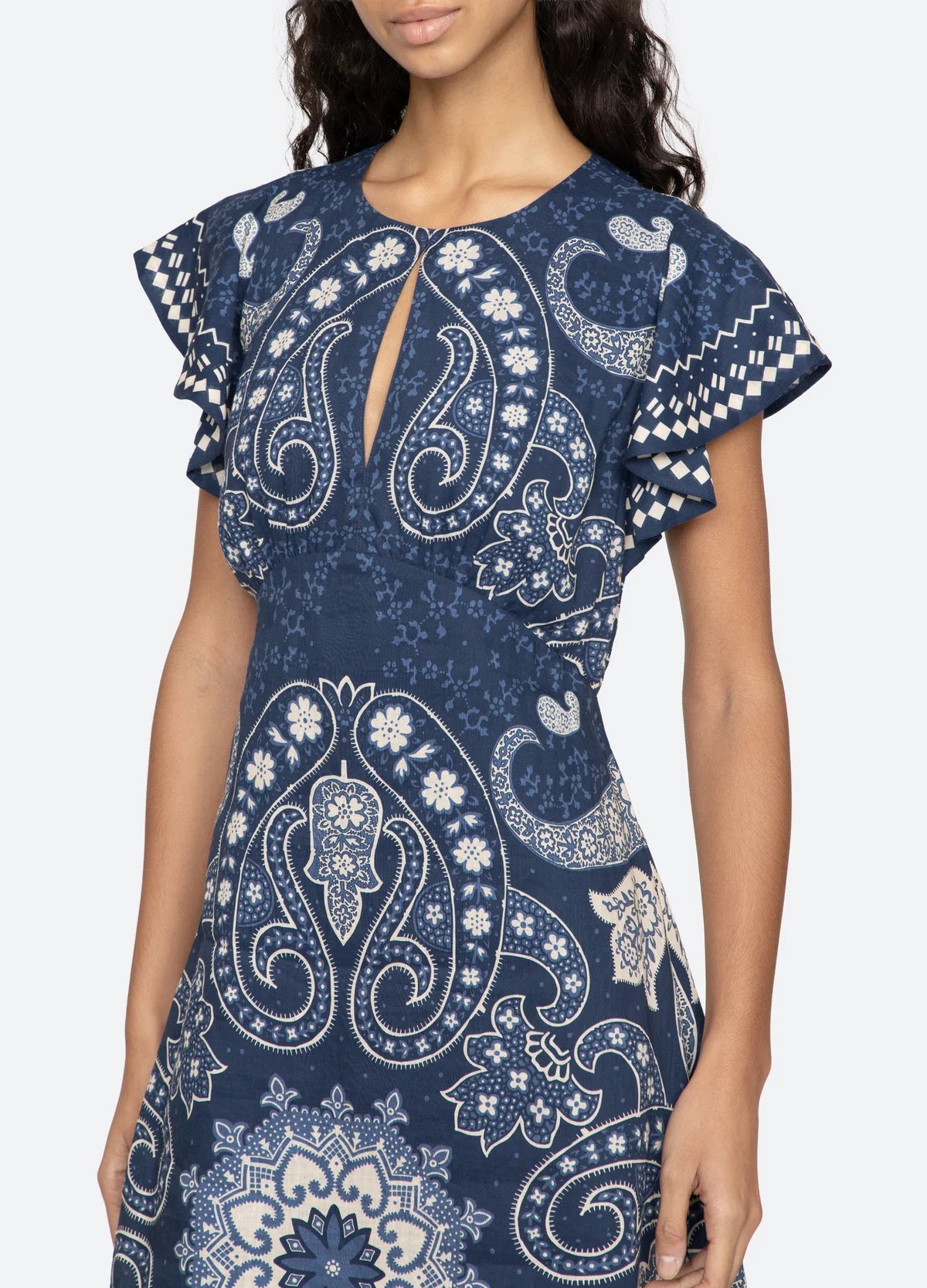 Emelina Dress in Navy