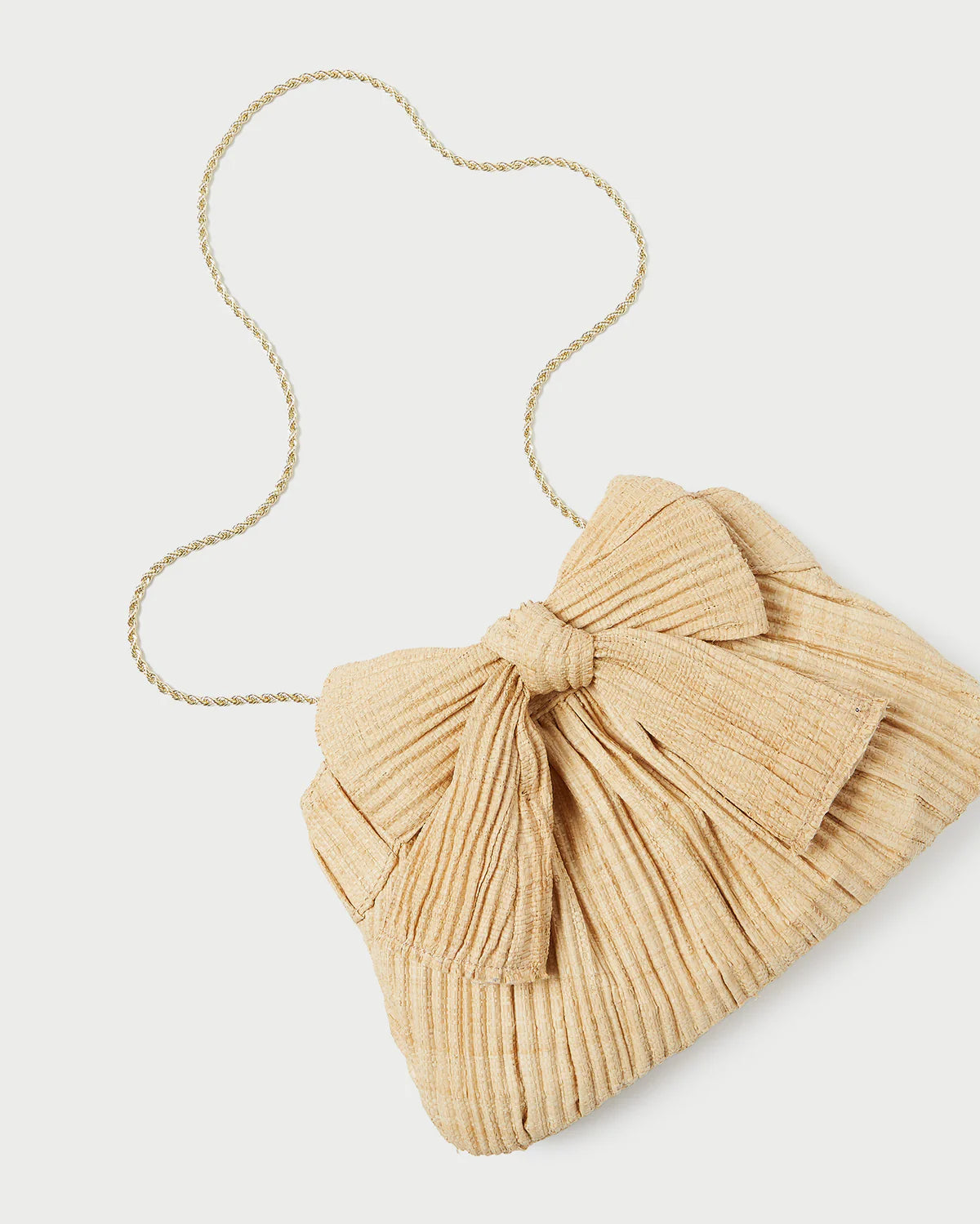 Rayne Pleated Bow Clutch