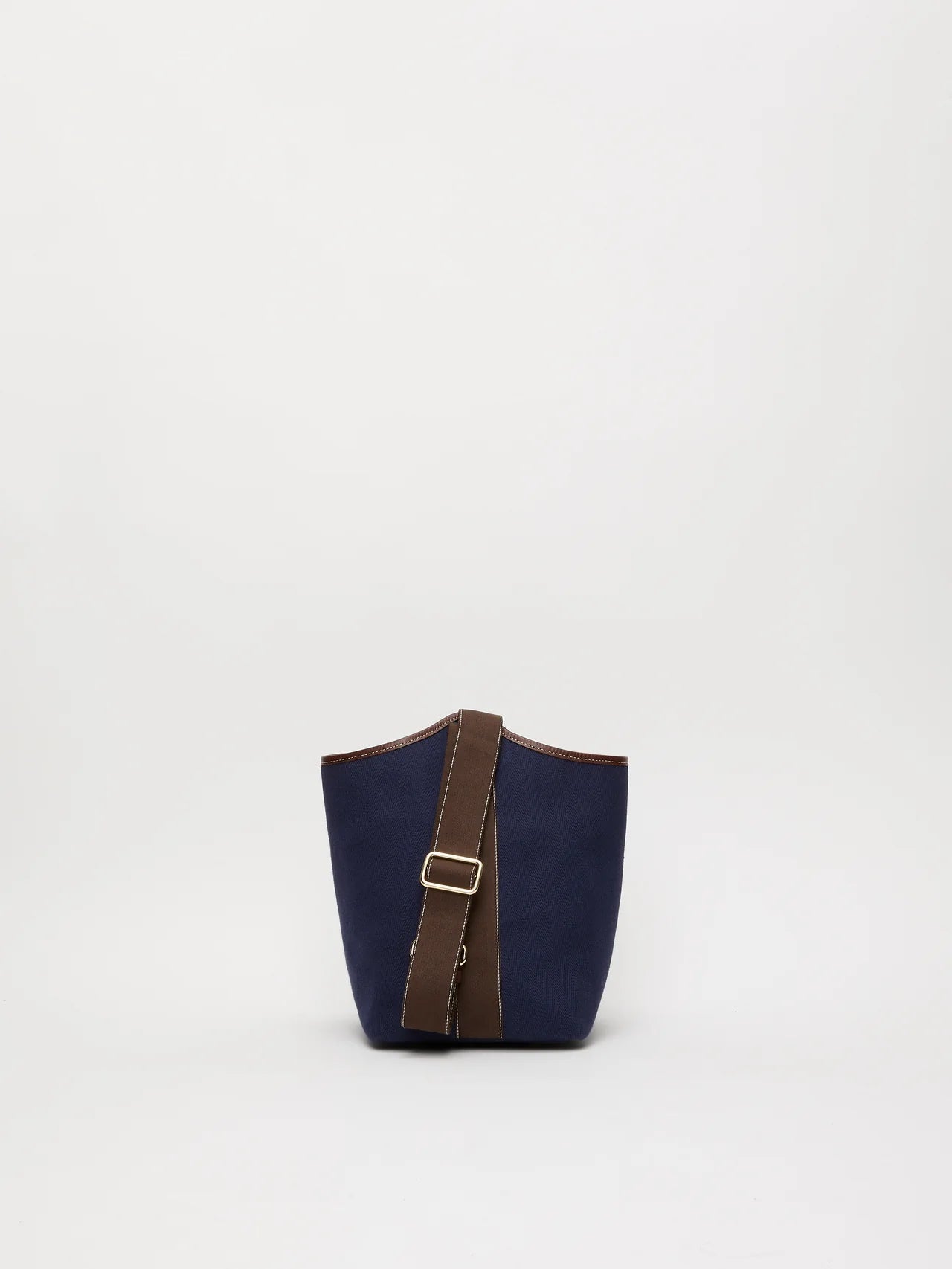 Narita S Verneuil Canvas Navy Mini Sellier Brown