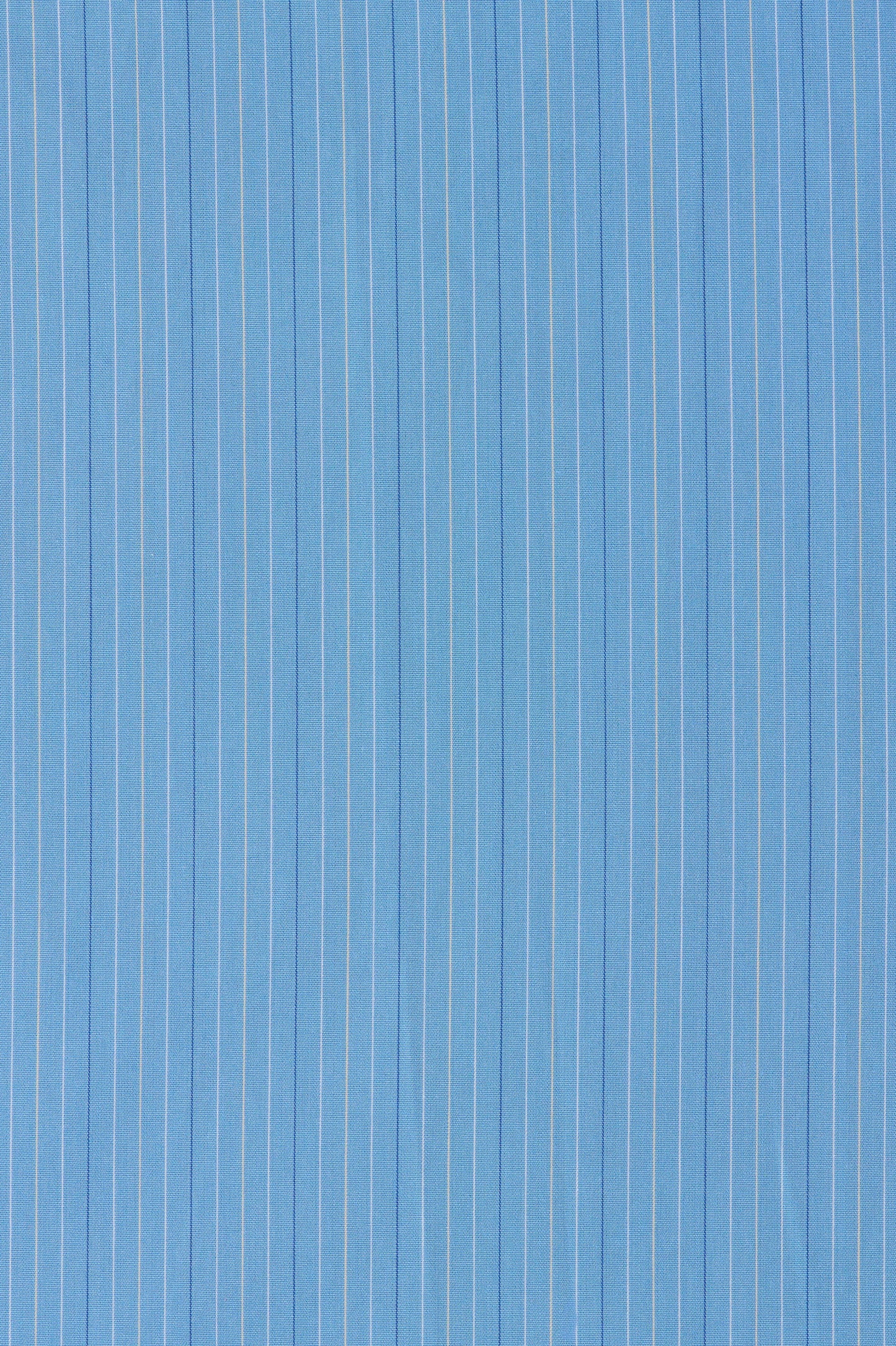 Maria Mini Dress Mico Pinstripe Azul