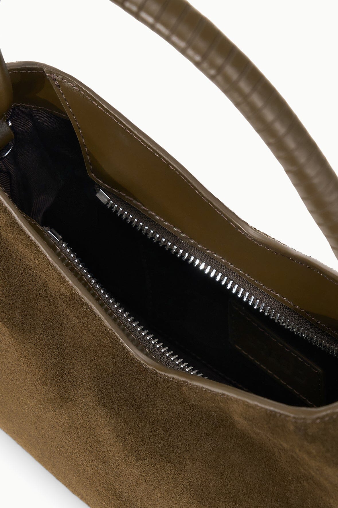 Valerie Shoulder Bag in Truffle Suede