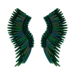 Midi Madeline Earrings in Green Blue