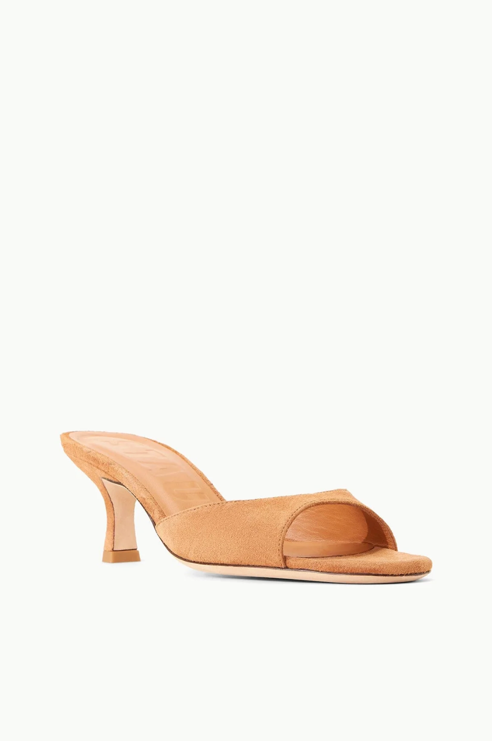 Brigitte Mule in Tan Suede