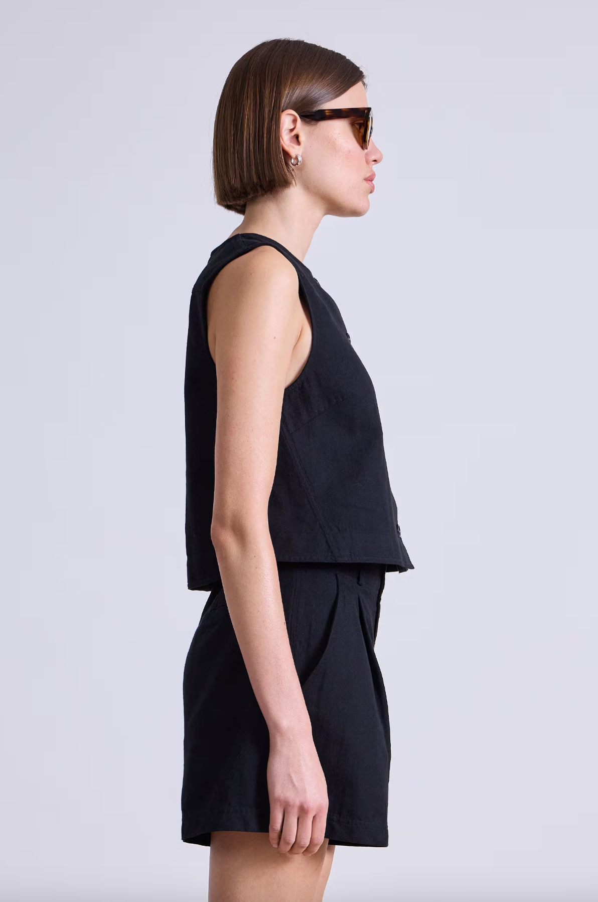 Godet Tank in Black