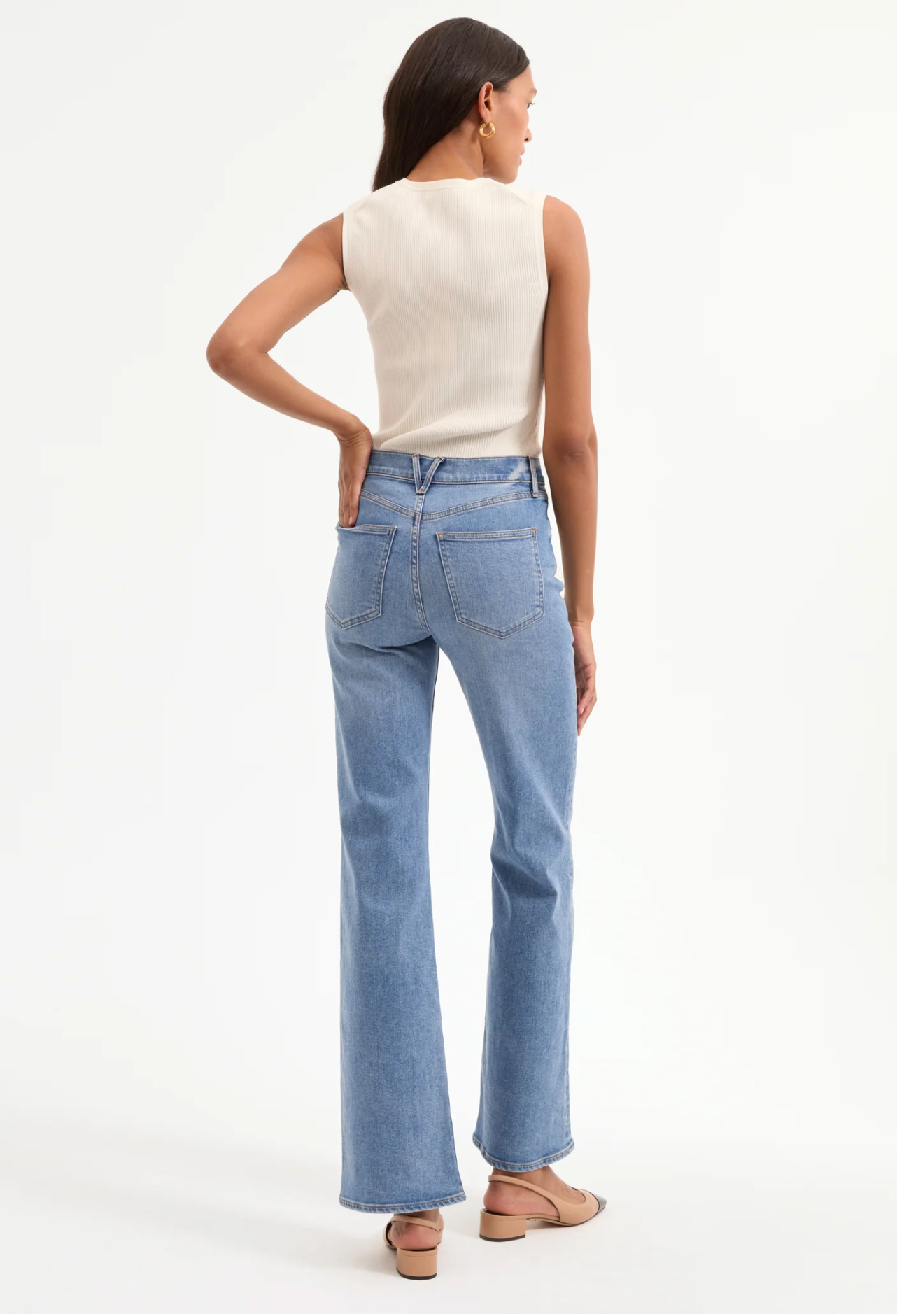 Sid Knit Tank Top in Off-White