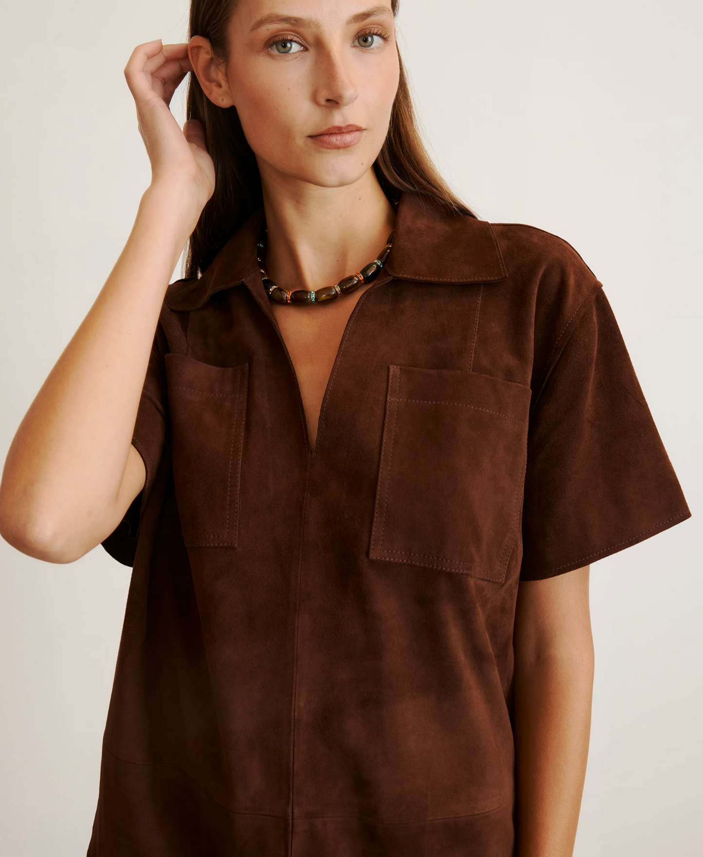 Tabby Dress in Chocolate