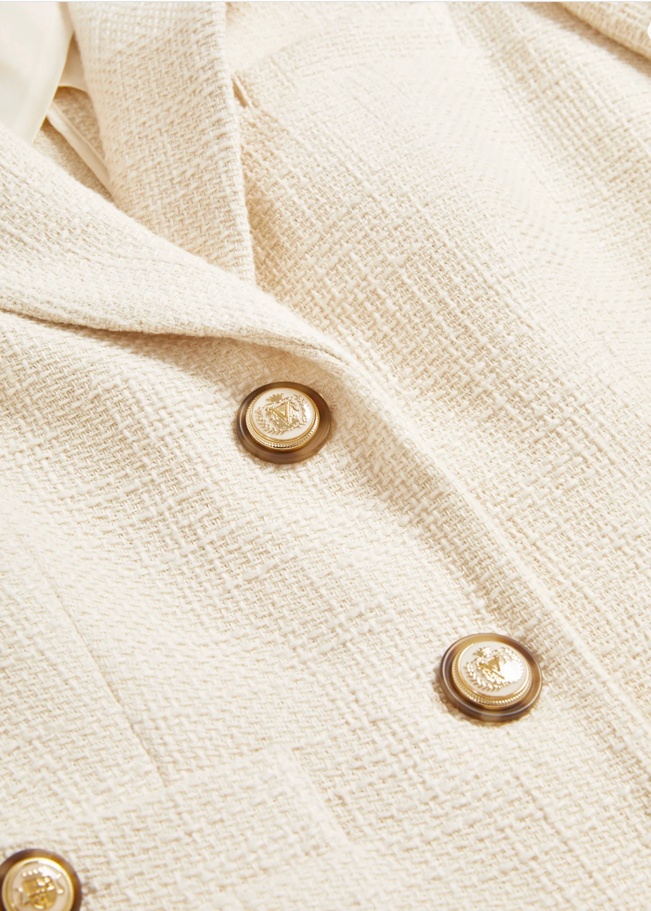 Terre Cotton Dickey Jacket in Ecru