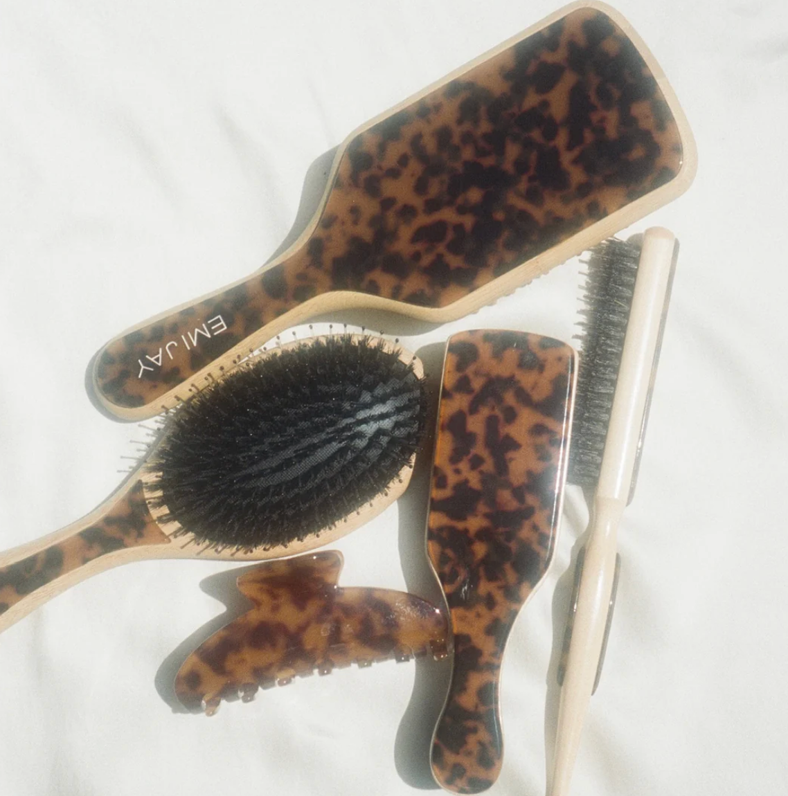 Flat Brush in Tortoise