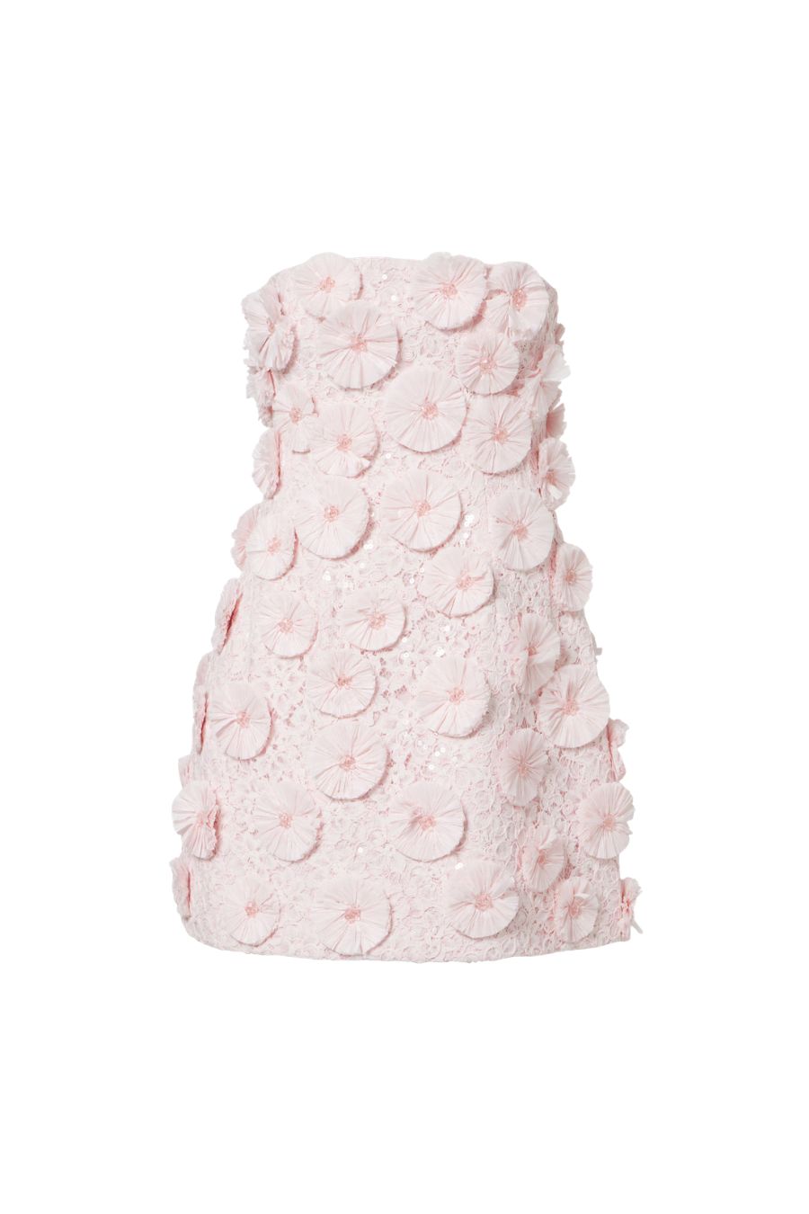 Holland Embellished Bustier Mini Dress in Cotton Candy