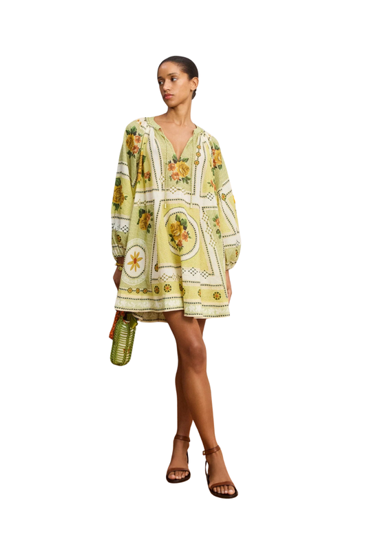 Dixie Mini Dress in Citrus