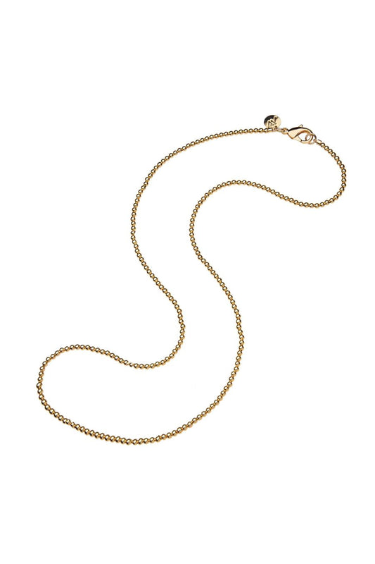 Gold Bead Double Wrap Necklace