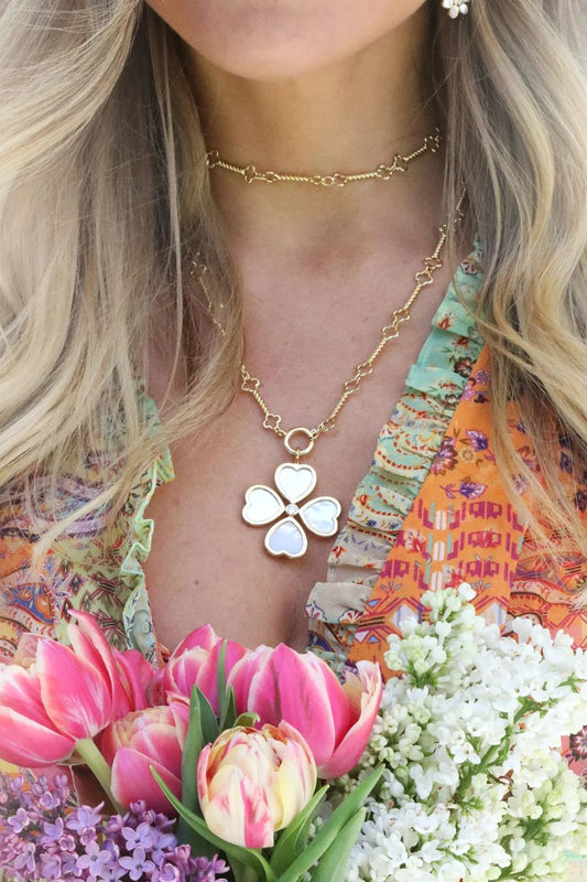 Heart Clover Pendant