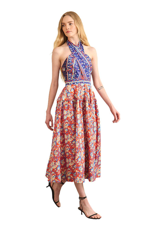Bellamy Dress in Tapestry Floral