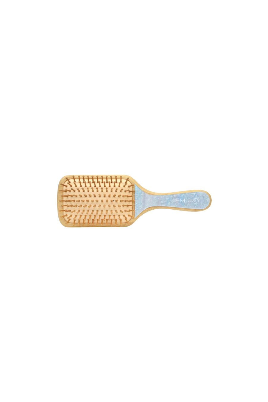Bamboo Paddle Brush in Blue Sugar