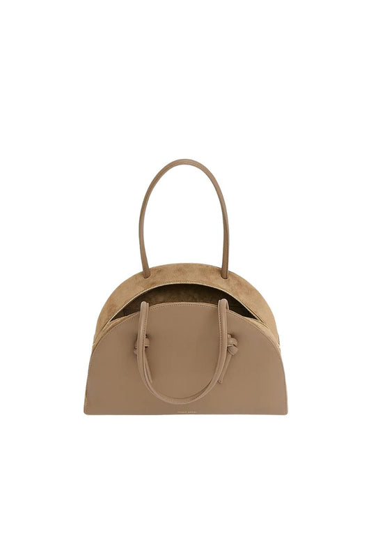 Fortuna Leather Top Handle Bag in Anise