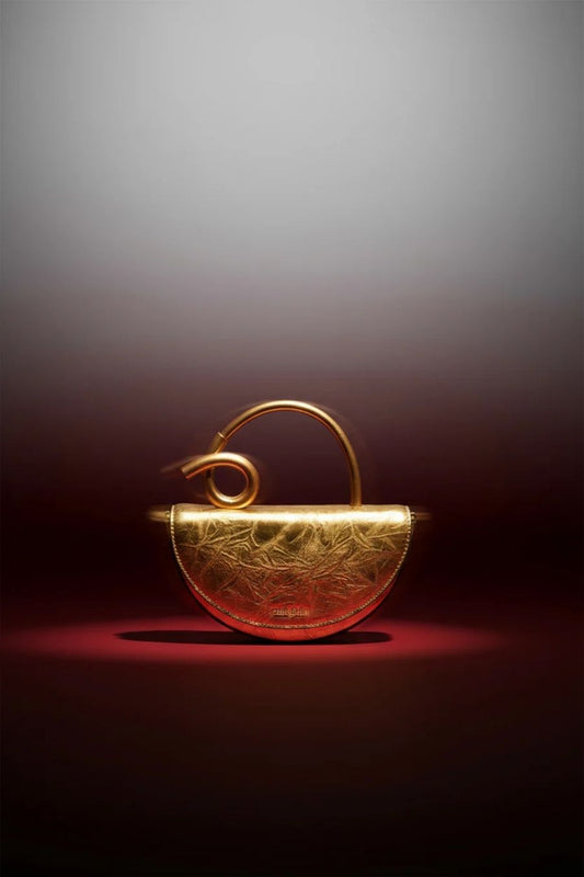 Azariah Nano Crossbody Bag in Brass