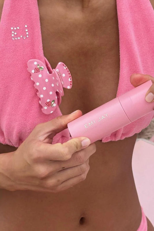 Sweetheart Clip in Lychee Berry Dot